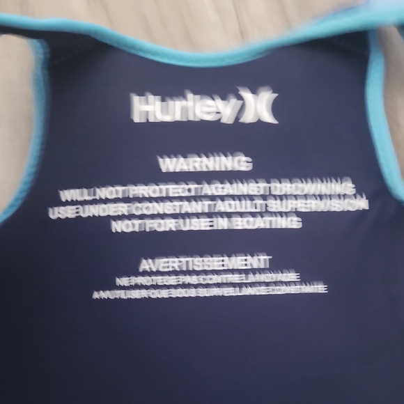Hurley Kids Blue Swim Vest - Picture 4 of 6